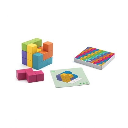 djeco, логическа, игра, за, умници, куб, предизвикателтва, игри, играчка, играчки 