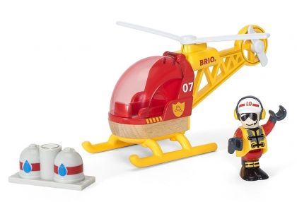 brio, пожарникарски, пожарникар, хеликоптер, игра, игри, играчка, играчки