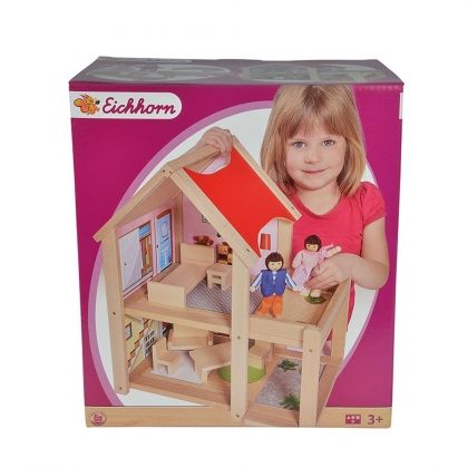 eichhorn, дървена, детска, куклена, къща, къщичка, за, кукли, игра, игри, играчка, играчки