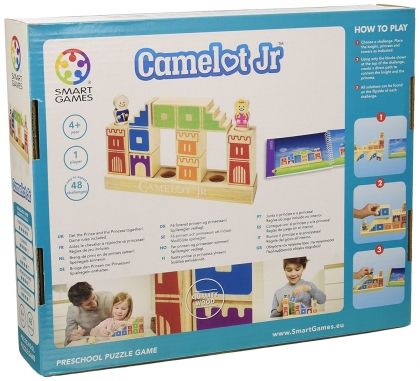smartgames, детска, дървена, игра, камелот, рицар, принцеса, крепост, крепостта, логическа, логически, замък, игри, играчка, играчки