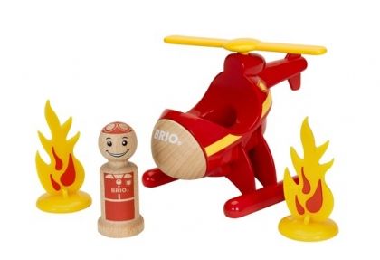 brio, пожарникарски, пожарникар, хеликоптер, огън, игра, игри, играчка, играчки
