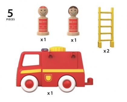 brio, пожар, пожарна, пожарникар, светлини, звуци, игра, игри, играчка, играчки