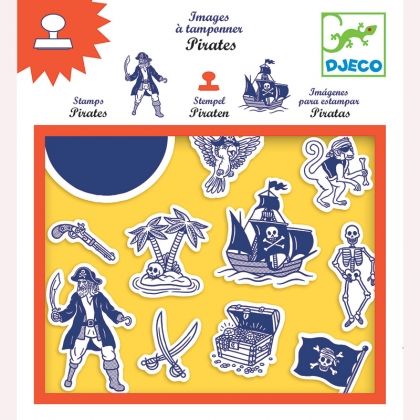 djeco, детски, комплект, печати, пирати, творчество, игра, игри, играчка, играчки