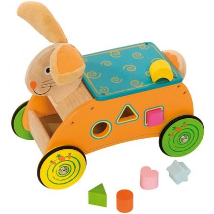Bigjigs, дървено зайче, зайче за яздене, дървена играчка, зайче играчка, играчкща за яздене, заек, зайци, играчка, играчки, игри, игра