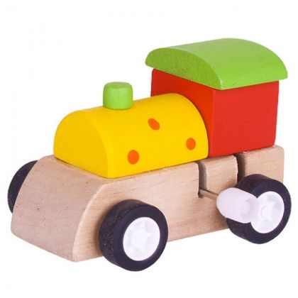 Bigjigs, локомотив ,дървен локомотив , с зелено покривче , играчка, играчки, игри, игра