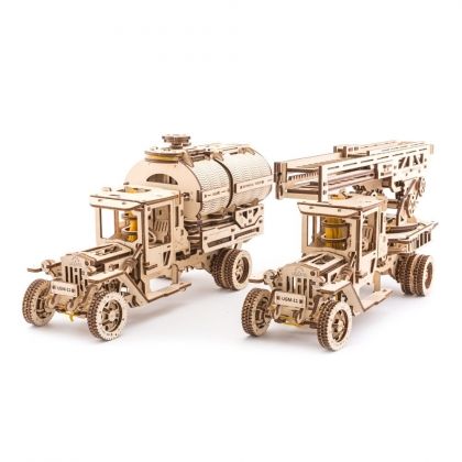 Ugears, механичен пъзел, дървен пъзел, добавки към камион UGM 11