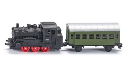SIKU - Парен локомотив с пътнически вагон Играчка