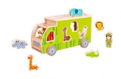classic world,дървен, сортер, камионче, животни, игра, игри, играчка, играчки