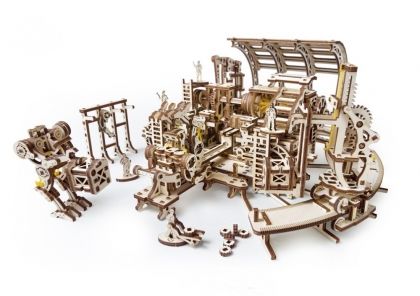 Ugears, Дървен, 3D, пъзел, творчество, креативност, механичен, механизъм, механични пъзели, пъзел, триизмерен, триизмерни, за, украса, игра, игри, играчки, играчка, фабрика, за, роботи, robot, робот, механика, машини