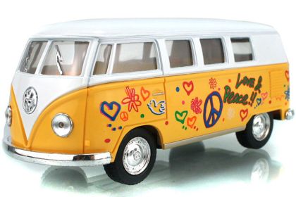 Kinsmart - Играчка количка Volkswagen Classical Bus (1962)