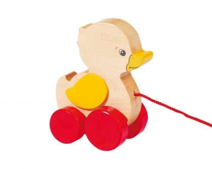 Goki, дървена играчка за дърпане, пате, детска играчка, играчка, играчки, игри, игра