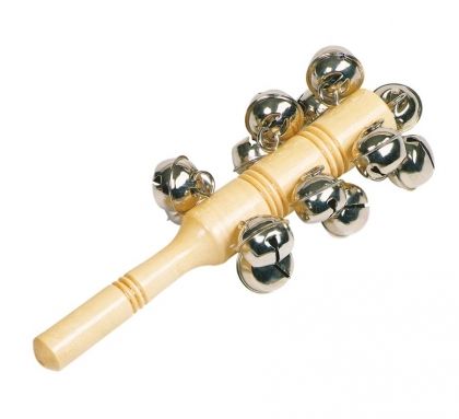 Goki, goki, пръчка, звънчета, музикален инструмент, за деца, дрънкалка, дрънкулка, играчка