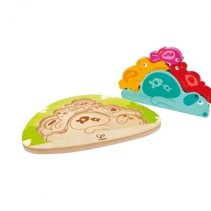 hape, дървен, пъзел, детски,уморени, животни, пъзели, забавен, игра, игри, играчка, играчки