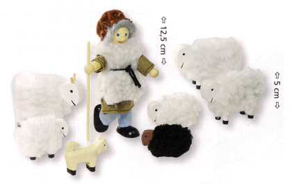 goki, дървени, кукли, овчар, с овце, дървена, образователна, играчка, играчки, игри, игра