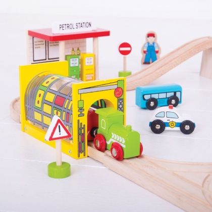 bigjigs, дървен, комплект, влак, влакчета, релси, летище, аксесоари, играчка, играчки, игри, игра