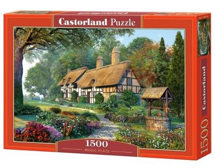 Castorland, къща, природа, вълшебно, вълшебство, цветя, кладенец, пъзел, пъзели, puzzles, пъзелите, пъзели