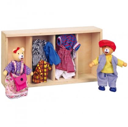 Viga, дървени играчки-кукли, игра облечи куклите, дървени мечета, мечета за обличане, облечи мечето, дървени игри с животни, дървени играчки - животни, игра, игри, играчки, играчка