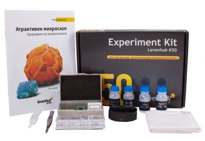 Levenhuk, Набор за експерименти, експерименти, микроскопски проби, микроскоп, игра, игри, играчка, играчки