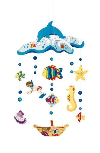 Goki - Висяща декорация за детска стая - Морски животни