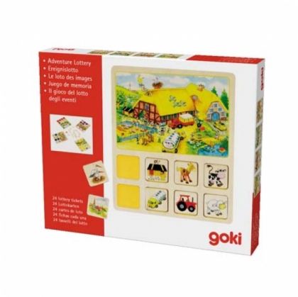 Goki, дървена игра, забавна игра за памет, приключение, ферма, цирк, играчка, играчки, игри, игра