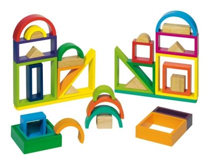 Goki, дървена играчка, конструктор дъга, дървен конструктор, играчка, играчки, игри, игра