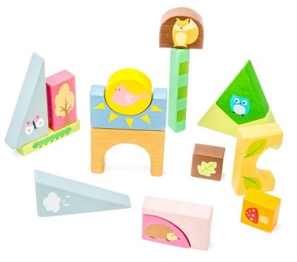 le toy van, дървен пъзел с кубчета в рамка,  горски свят, горски животни, животни, кубче, кубчета, пъзел, пъзели, puzzle, puzzles, игра, игри, играчка, играчки