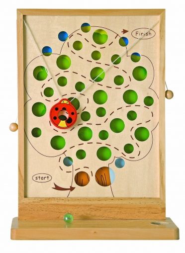 Woody - Дървенa занимателна игра - Лабиринт калинка
