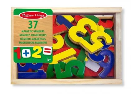 melissa & doug, дървени магнитни цифри и знаци, математика, цифри, числа, знаци, събиране, изваждане, умножение, деление, пъзел, пъзели, магнит, магнитни, игра, игри, играчка, играчки
