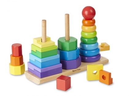 melissa & doug, дървена игра за нанизване, дървена играчка,дърво, геометрични, фигури, форми, дърво, цветове, игра, игри, играчка, играчки