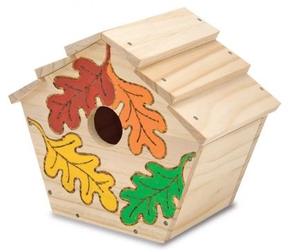 melissa & doug, дървена къщичка за птици, творчески комплект, дървена къщички, птици, къща, къщичка, творчество, игра, игри, играчка, играчки