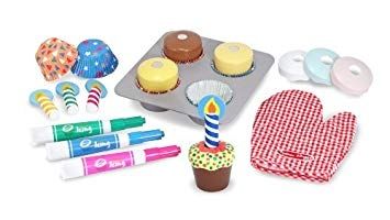 melissa & doug, комплект за приготвяне на кексчета, комплект, кексчета, кекс, мъфини, мъфин, кухня и аксесоари, творчески комплект, игра, игри, играчка, играчки