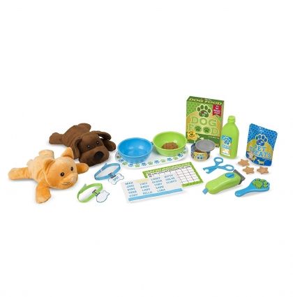 melissa & doug, комплект за игра с аксесоари, грижая за  животните, грижа, животни, домашни любимци, комплект, игра, игри, играчка, играчки