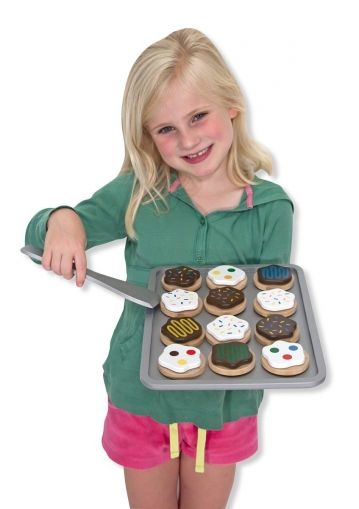 melissa & doug, дървен комплект, направи си бисквити, бисквити, направи си сладки, сладки, печене, бисквитки, глазура, готвене, игра, игри, играчка, играчки