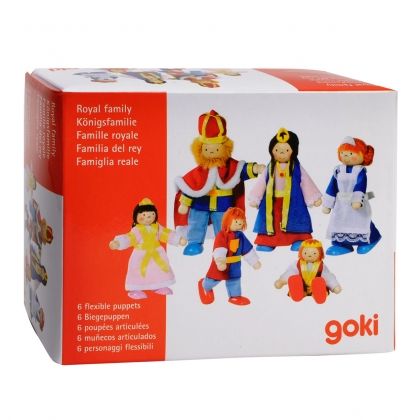 Goki, гъвкави, кукли, кралско, семейство,  крал, цар, царица, принцеса, принц, сестра, оръженосец, дворец, замък, дървени кукли семейство, играчка, играчки, игри, игра