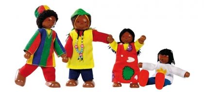 Goki, дървени, гъвкави, кукли, африканско, семейство, дървени, кукли, семейство, за кукленска, къща, за куклена, къща, за кукли, играчка, играчки, игри, игра