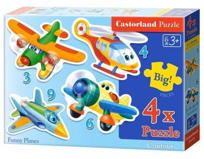 Castorland, забавни самолетчета, самолет, самолети, пъзели, puzzles, пъзелите, пъзели