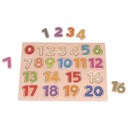 Lelin, Дървен, пъзел, Числата, от, 1, до, 20, дърво, пъзели, число, цифри, образователен,  играчки, играчка, игра, игри