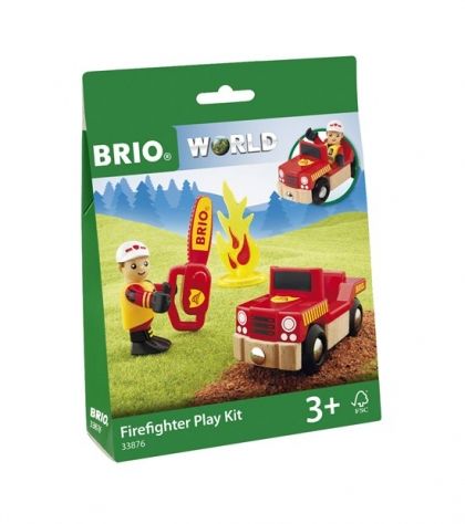brio, дървена играчка, пожарникарски комплект, пожарникар, пожар, дървен комплекта, игра, игри, играчка, играчки