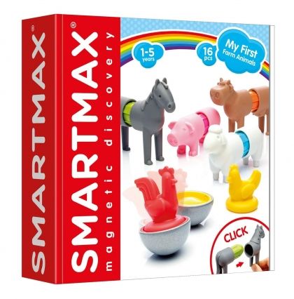 smartgames, магнитен конструктор, моите първи домашни животни, домашни животни, ферма, магнит, конструктор, игра, игри, играчка, играчки