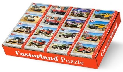 Castorland, коли, автомобили, превозни средства, джип, пъзел, пъзели, puzzles, puzzle, пъзелите, пъзели