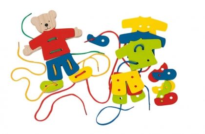Goki, играчка за шиене мече с дрехи, дървена играчка, образователна играчка, играчка, играчки, игри, игра