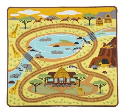 melissa & doug, килимче за игра, килим, килимче, из саваната, савана, саваната, сафари, животни, диви животни, игра, игри, играчка, играчки