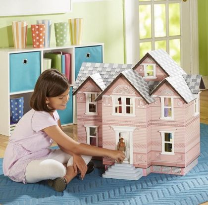 melissa & doug, дървена къща за кукли, викториански стил, дървена къща, дървена къщичка, дървена куклена къща, къща за кукли, куклена къща, кукла, кукли, игра, игри, играчка, играчки