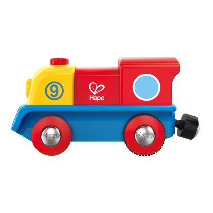 hape, смелото малко локомотивче, локомотив, влак, влакче, влакове, релси, аксесоари, игра, игри, играчка, играчки