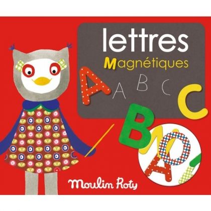 Moulin Roty, магнитни букви, букви за деца, букви за писане, букви за най-малките, магнитна игра, образователна игра, игра, игри, играчка, играчки 