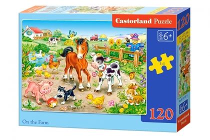 castorland, детски пъзел, във фермата, ферма, животни, фермерски животни, картина, забавен пъзел, пъзел, пъзели, puzzle, puzzles