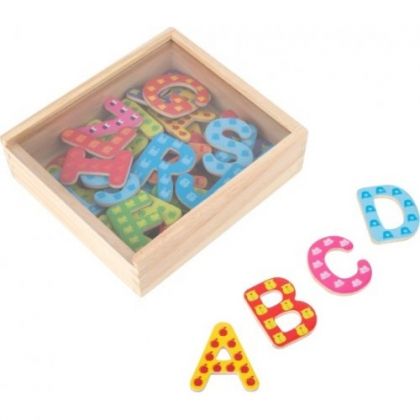 Legler, детска, детски, дървен, дървени, магнити, магнитни, букви,  английска, азбука,  игри, играчка, играчки