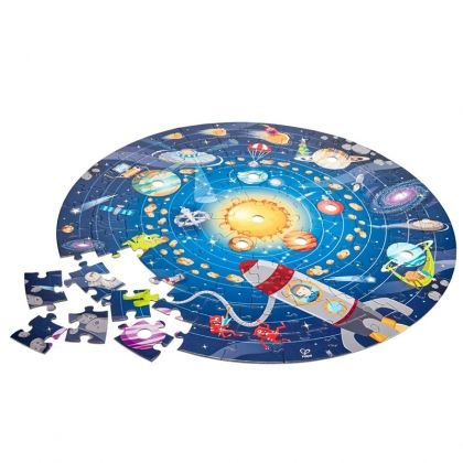 hape, кръгъл образователен пъзел, слънчевата система, слънчева система, космос, планети, слънце, образователен пъзел, кръгъл пъзел, пъзел, пъзели, puzzle, puzzles