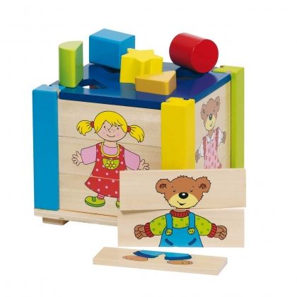 goki, голяма пъзел игра сортер, дървен пъзел, пъзел сортер, сортер игра, за деца, дървена детска играчка, цветна игра, игра за форми и цветове, монтесори, играчка, играчки, игри, игра
