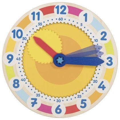 goki, дървен часовник със зъбни колела, дървен часовник, часовник, зъбни колела, час, минути, образователен часовник, образователна играчка, игра, игри, играчка, играчки